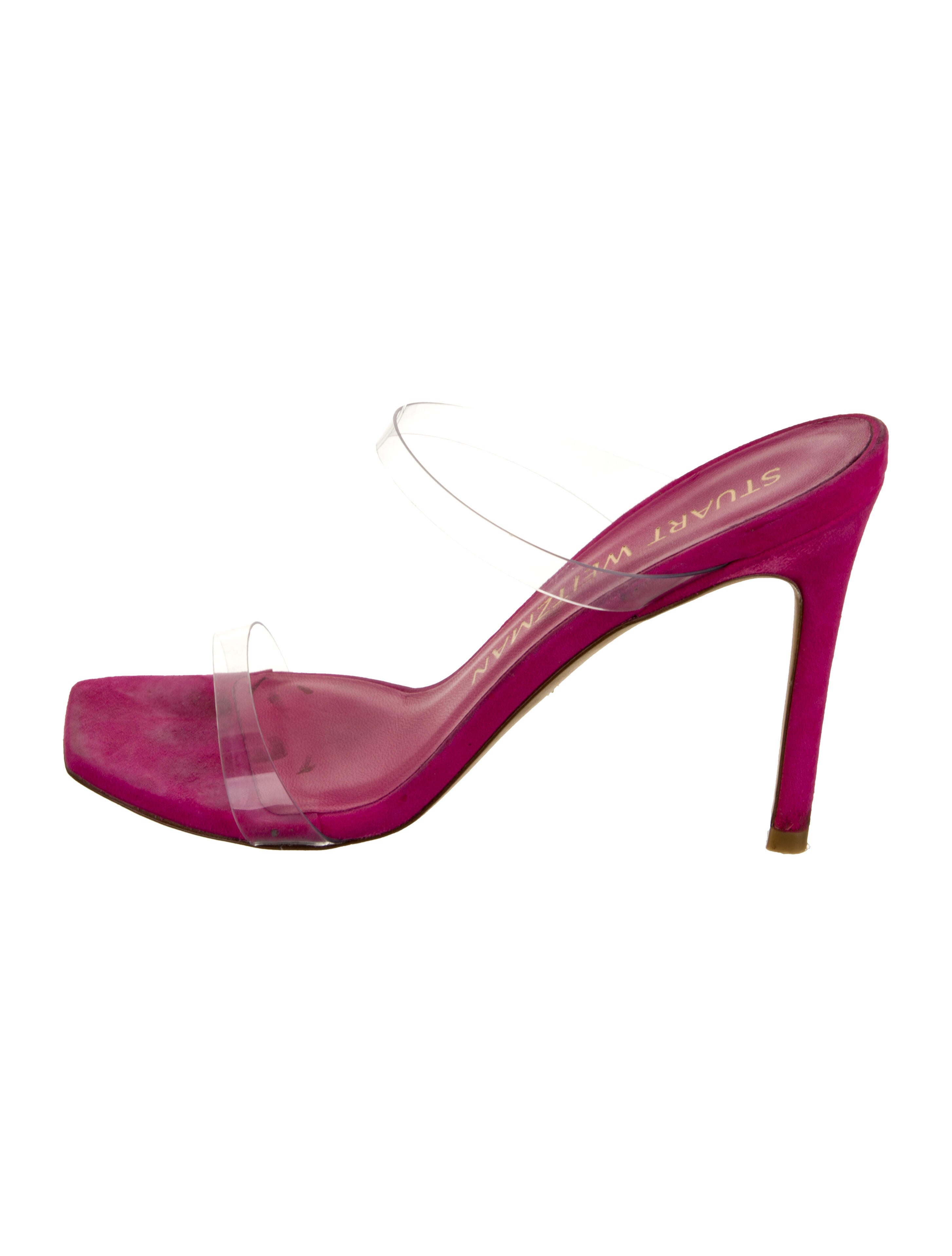 Stuart Weitzman Suede Slides