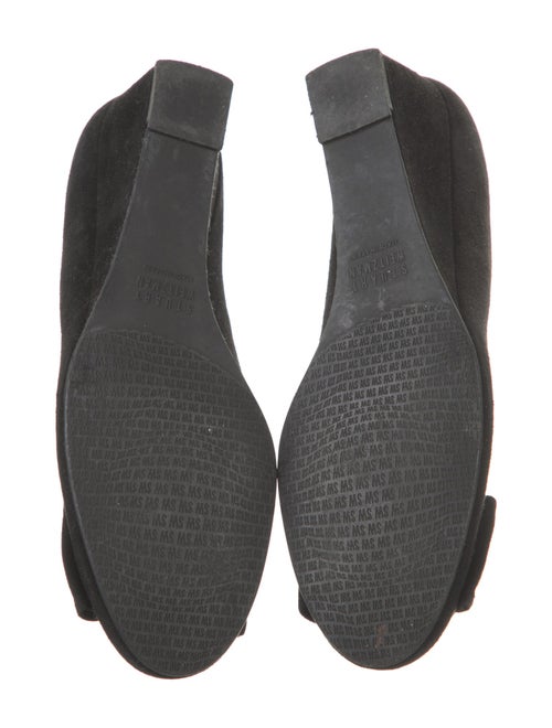 Stuart Weitzman Suede Bow Accents Pumps