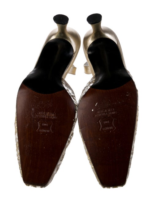 Stuart Weitzman Lace Lace Pattern Slingback Pumps