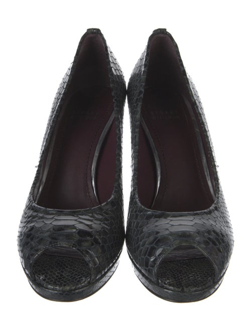 Stuart Weitzman Embossed Leather Espadrilles