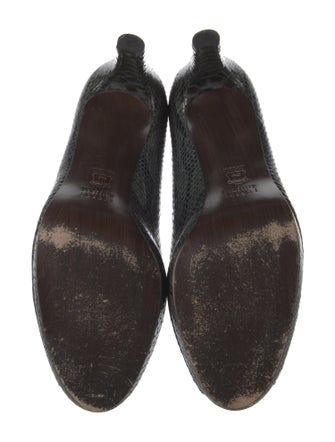 Stuart Weitzman Embossed Leather Espadrilles