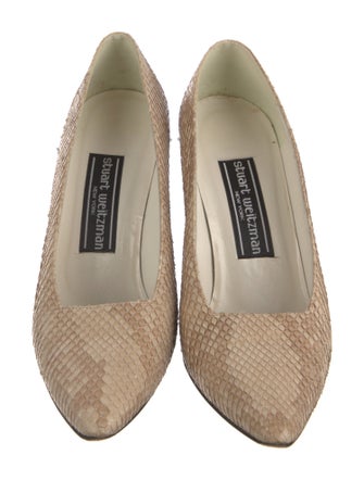 Stuart Weitzman Snakeskin Animal Print Pumps