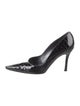 Stuart Weitzman Patent Leather Animal Print Pumps