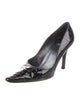 Stuart Weitzman Patent Leather Animal Print Pumps