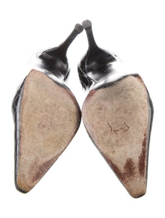 Stuart Weitzman Patent Leather Animal Print Pumps