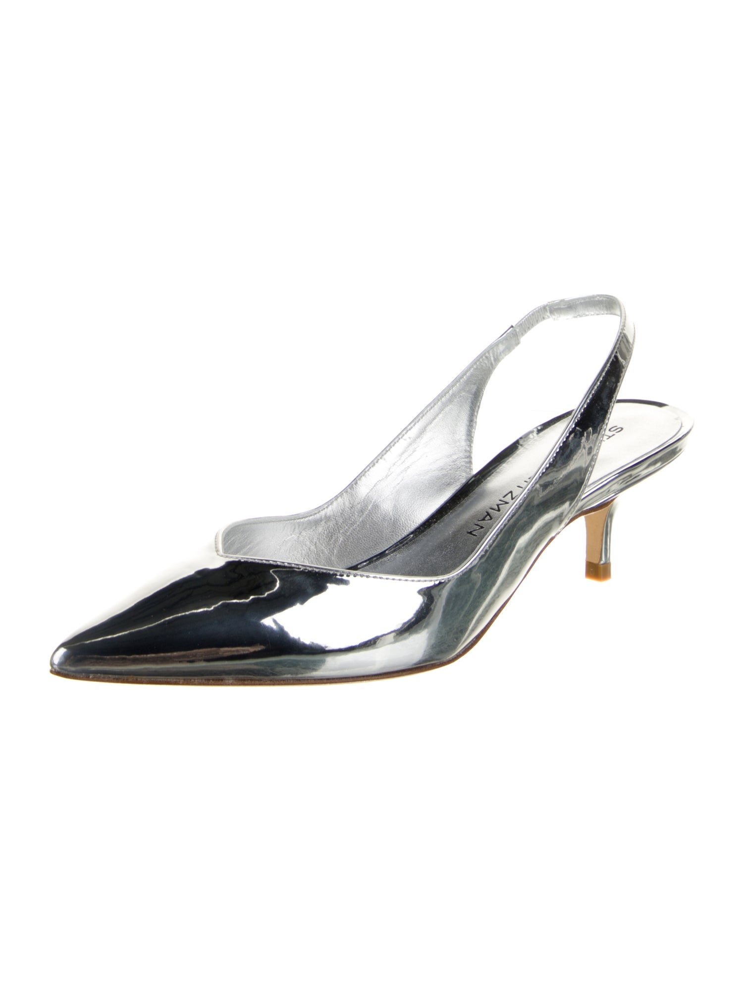 Stuart Weitzman Snow Leopard Slingback Pumps