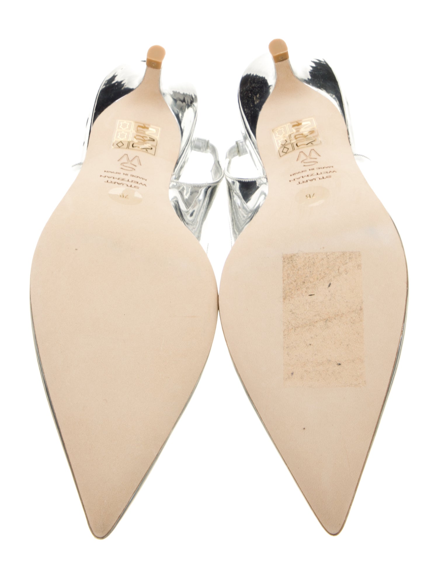 Stuart Weitzman Snow Leopard Slingback Pumps