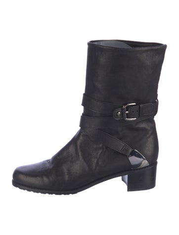 Stuart Weitzman Boots Leather Moto US 7.5 |