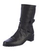 Stuart Weitzman Leather Moto Boots