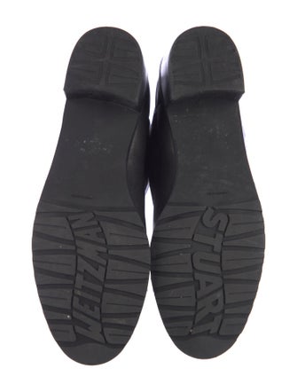 Stuart Weitzman Leather Moto Boots