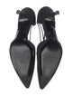 Stuart Weitzman Satin Crystal Embellishments D'Orsay Pumps