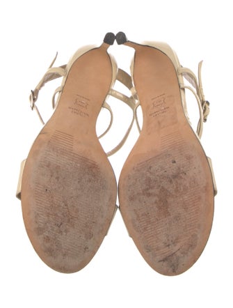 Stuart Weitzman Patent Leather Slingback Sandals