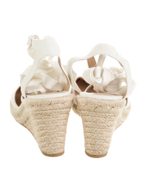 Stuart Weitzman Canvas T-Strap Pumps