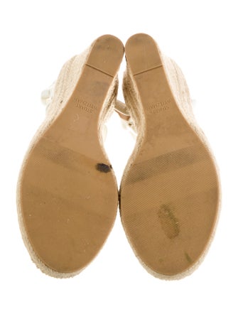 Stuart Weitzman Canvas T-Strap Pumps