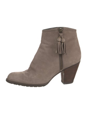 Stuart Weitzman Suede Tassel Accents Boots