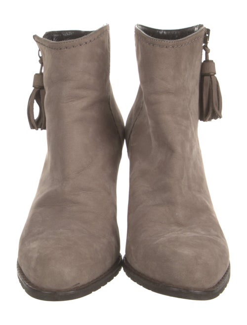 Stuart Weitzman Suede Tassel Accents Boots