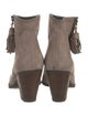 Stuart Weitzman Suede Tassel Accents Boots