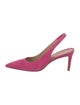 Stuart Weitzman Suede Slingback Pumps