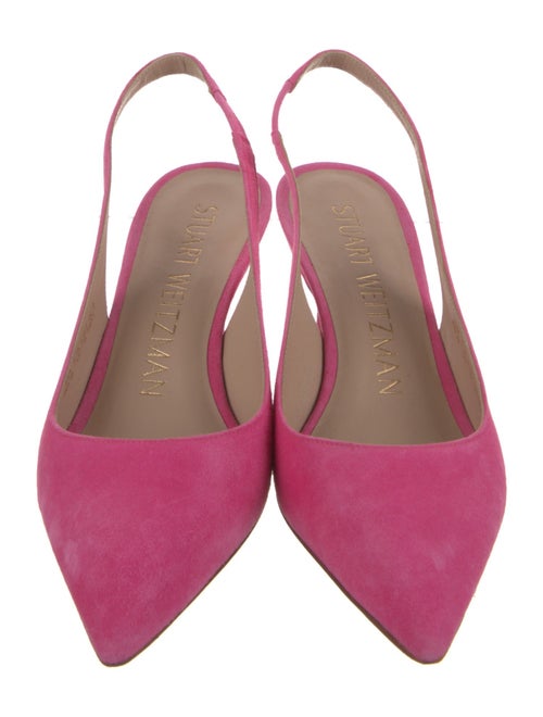 Stuart Weitzman Suede Slingback Pumps