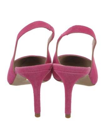 Stuart Weitzman Suede Slingback Pumps