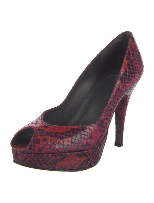 Stuart Weitzman Snakeskin Animal Print Pumps