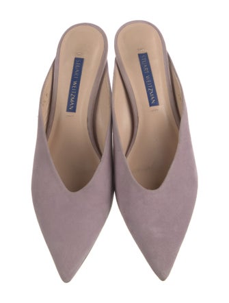 Stuart Weitzman Suede Mules