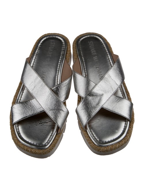 Stuart Weitzman Leather Slides
