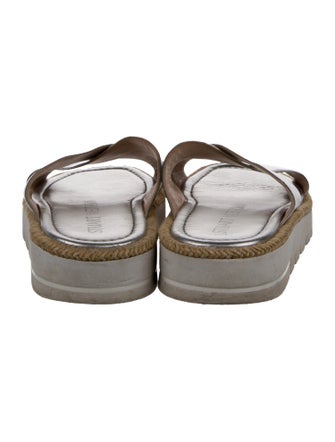 Stuart Weitzman Leather Slides