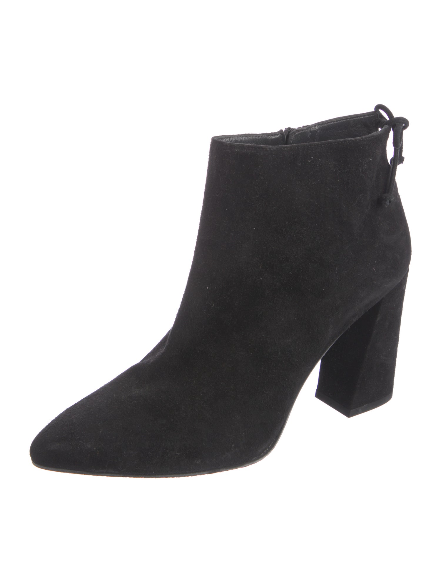 Stuart Weitzman Suede Embroidered Accent Boots