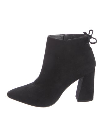 Stuart Weitzman Suede Embroidered Accent Boots
