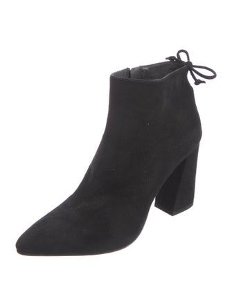 Stuart Weitzman Suede Embroidered Accent Boots