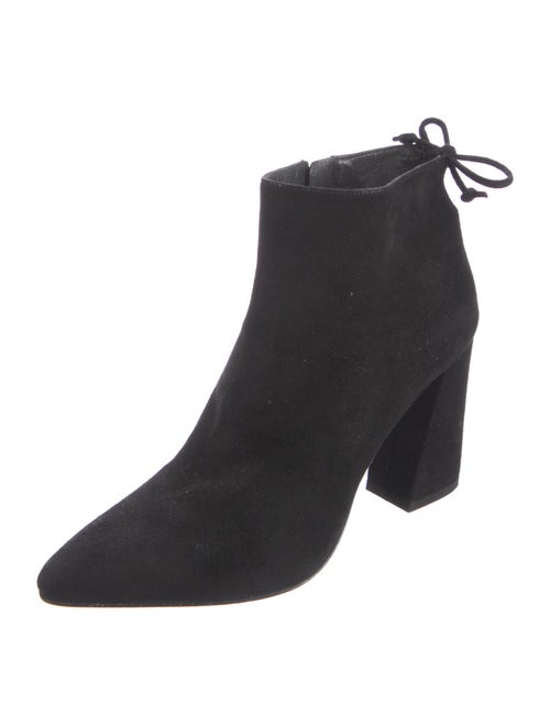 Stuart Weitzman Suede Embroidered Accent Boots