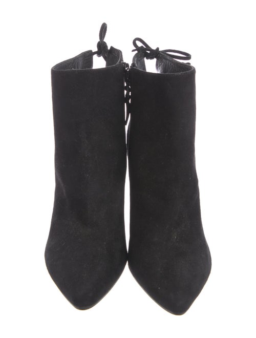 Stuart Weitzman Suede Embroidered Accent Boots