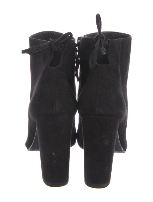 Stuart Weitzman Suede Embroidered Accent Boots