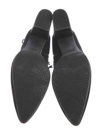 Stuart Weitzman Suede Embroidered Accent Boots
