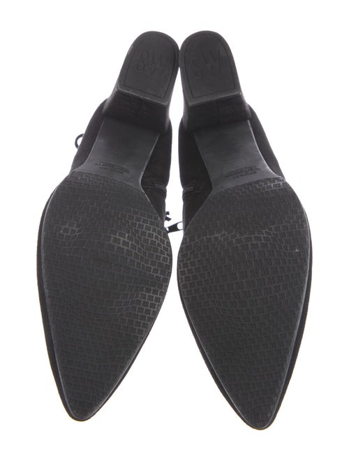 Stuart Weitzman Suede Embroidered Accent Boots