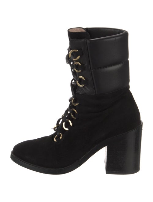 Stuart Weitzman Suede Lace-Up Boots