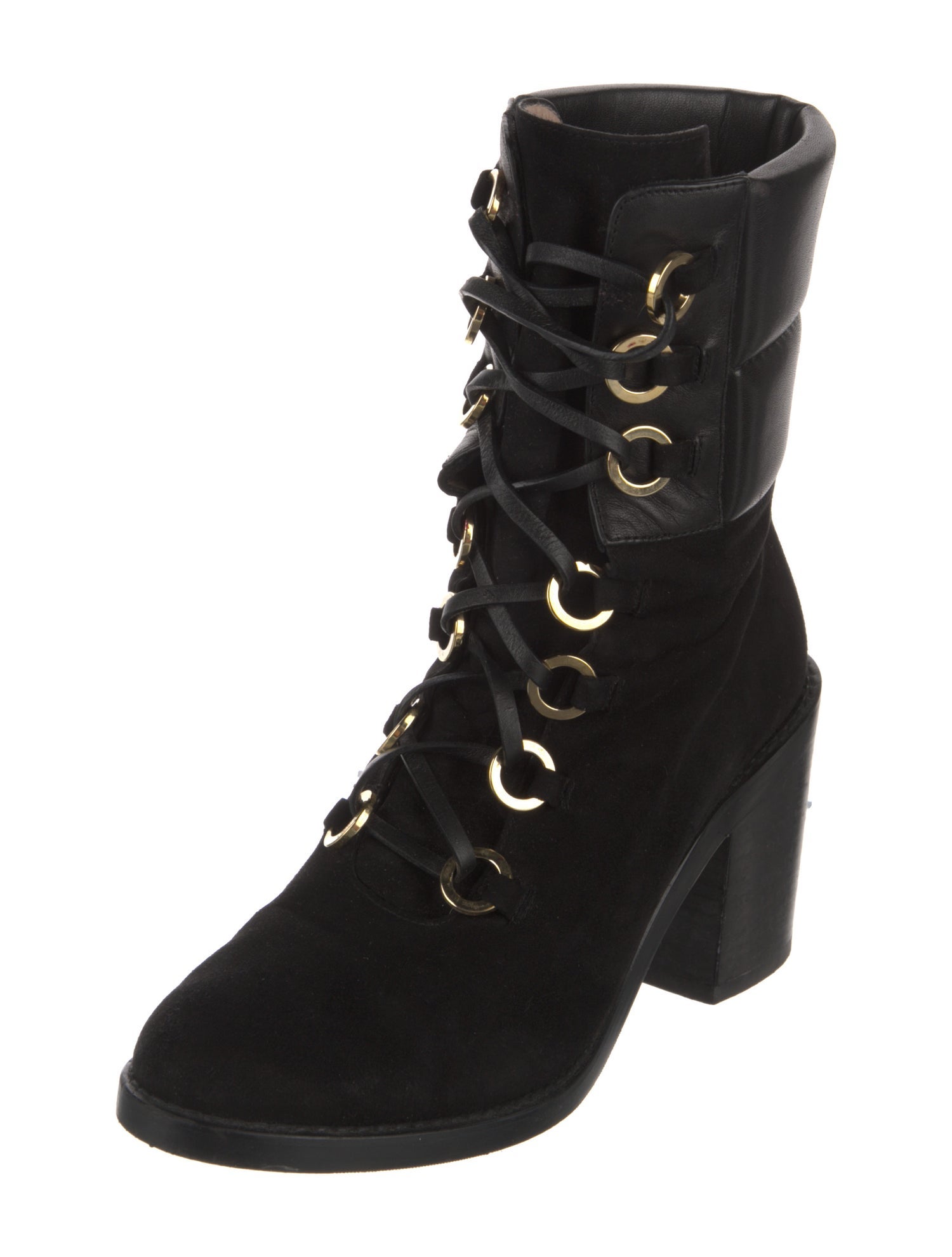 Stuart Weitzman Suede Lace-Up Boots