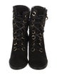 Stuart Weitzman Suede Lace-Up Boots
