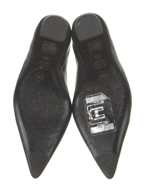 Stuart Weitzman Leather Bow Accents Ballet Flats