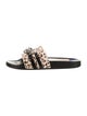 Stuart Weitzman Ponyhair Animal Print Slides
