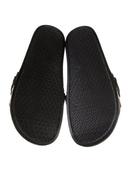 Stuart Weitzman Ponyhair Animal Print Slides