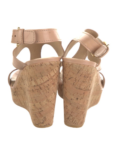 Stuart Weitzman Leather T-Strap Sandals