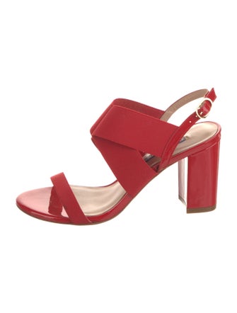 Stuart Weitzman Patent Leather Slingback Sandals