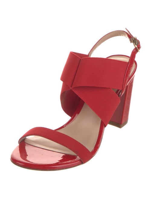 Stuart Weitzman Patent Leather Slingback Sandals