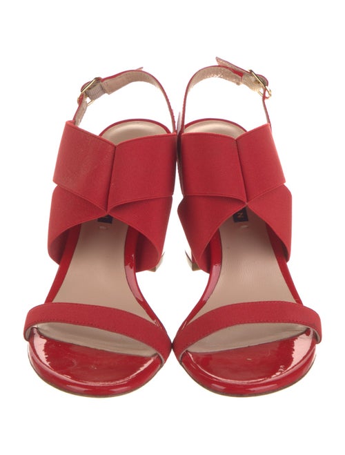 Stuart Weitzman Patent Leather Slingback Sandals