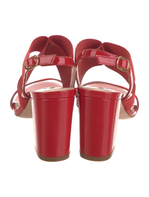 Stuart Weitzman Patent Leather Slingback Sandals