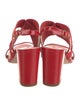 Stuart Weitzman Patent Leather Slingback Sandals