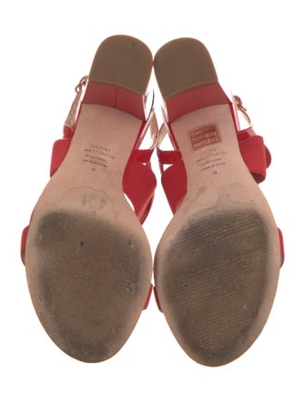 Stuart Weitzman Patent Leather Slingback Sandals