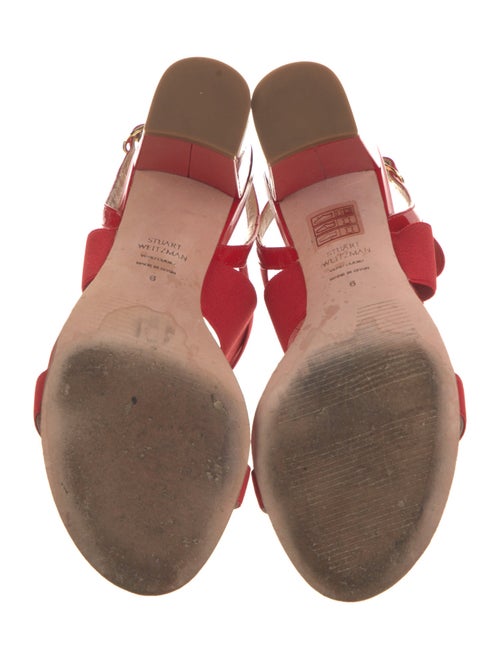 Stuart Weitzman Patent Leather Slingback Sandals